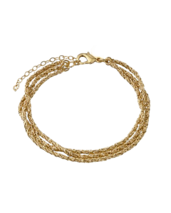 BRUSHBEAUTY LUXURY JEWELLERY | ARMBAND GEDRAAID GRANDE- 3 LAAGS