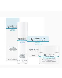 JANSSEN COSMETICS | DRY SKIN HYALURON³ REPLENISH CREAM & DEEP XPRESS MOIST SERUM 