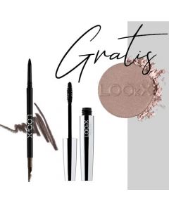 LOOKX | EYEBROW PENCIL BROWN + MASCARA ULTRA WEAR >> GRATIS >> EYESHADOW NO. 134 TAUPE - PEARL+