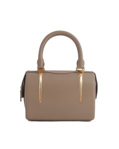BRUSHBEAUTY LUXURY BAGS | SAPAF ATELIER BOSTON BAG  SMALL - TAUPE