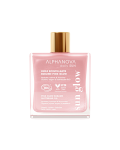 ALPHANOVA DAILY SUN | PINK GLOW SUBLIME GLITTERING OIL SUN GLOW