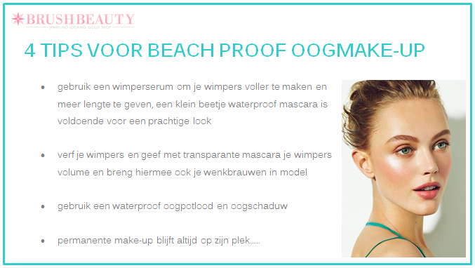 beach proof oogmake-up